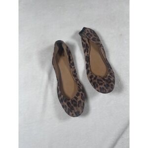 Mossimo‎ Supply Co Shoes Womens Size 9.5 Brown Leopard Ballet Flats Slip On